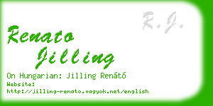 renato jilling business card