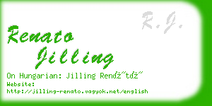 renato jilling business card